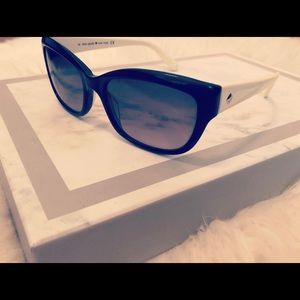 Kate Spade- Johanna Black and White Sunglasses